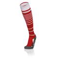 Target Socks RED/WHT M Stripete høye fotballsokker - Unisex